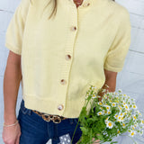 Bonnie Lemon Meringue SS Cardigan Le Lis