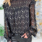 Boris Black + Gold Top Elan