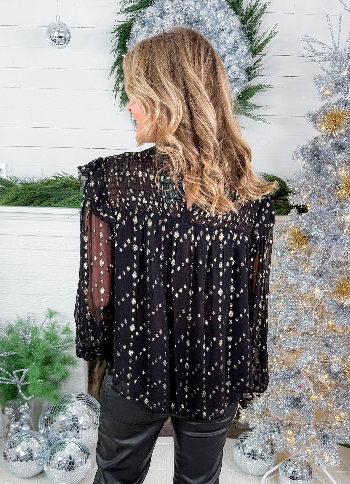 Boris Black + Gold Top Elan