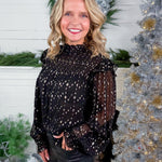 Boris Black + Gold Top Elan