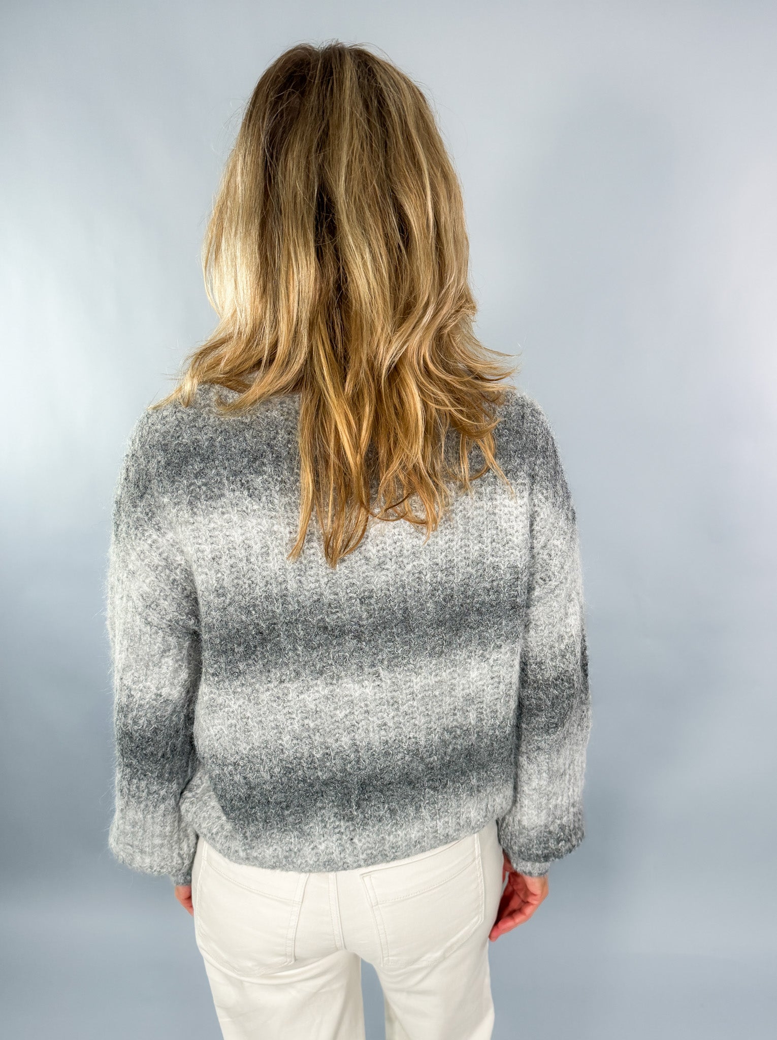 Boston Grey Stripe Sweater Molly Bracken