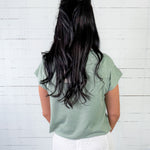 Bowen Mint Cap Sleeve Sweater Entro