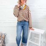 Braided Belt Loop Mid Rise Wide Leg Cuff Jean Kan Can USA