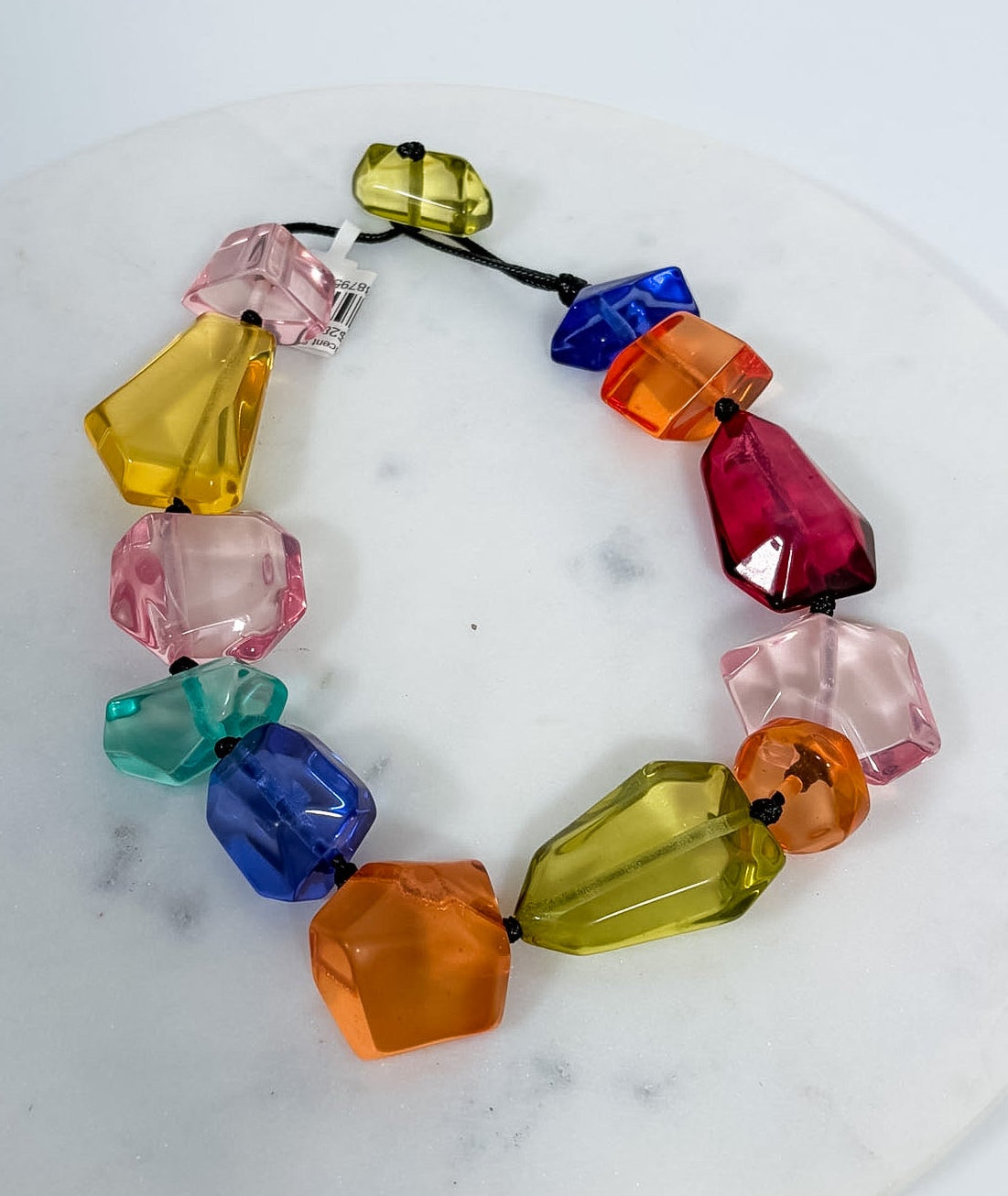 Bright Translucent Stone Necklace