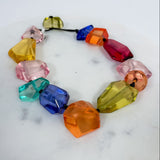 Bright Translucent Stone Necklace