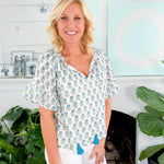 Bristol Cabana Blue Top Victoria Dunn