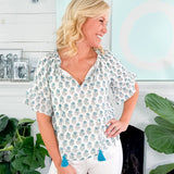 Bristol Cabana Blue Top Victoria Dunn