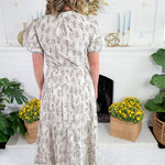 Britt Brown Scribble + Ivory Maxi Dress Pinch 