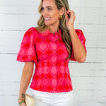 Britt Villa Jacquard Top Emily Mccarthy