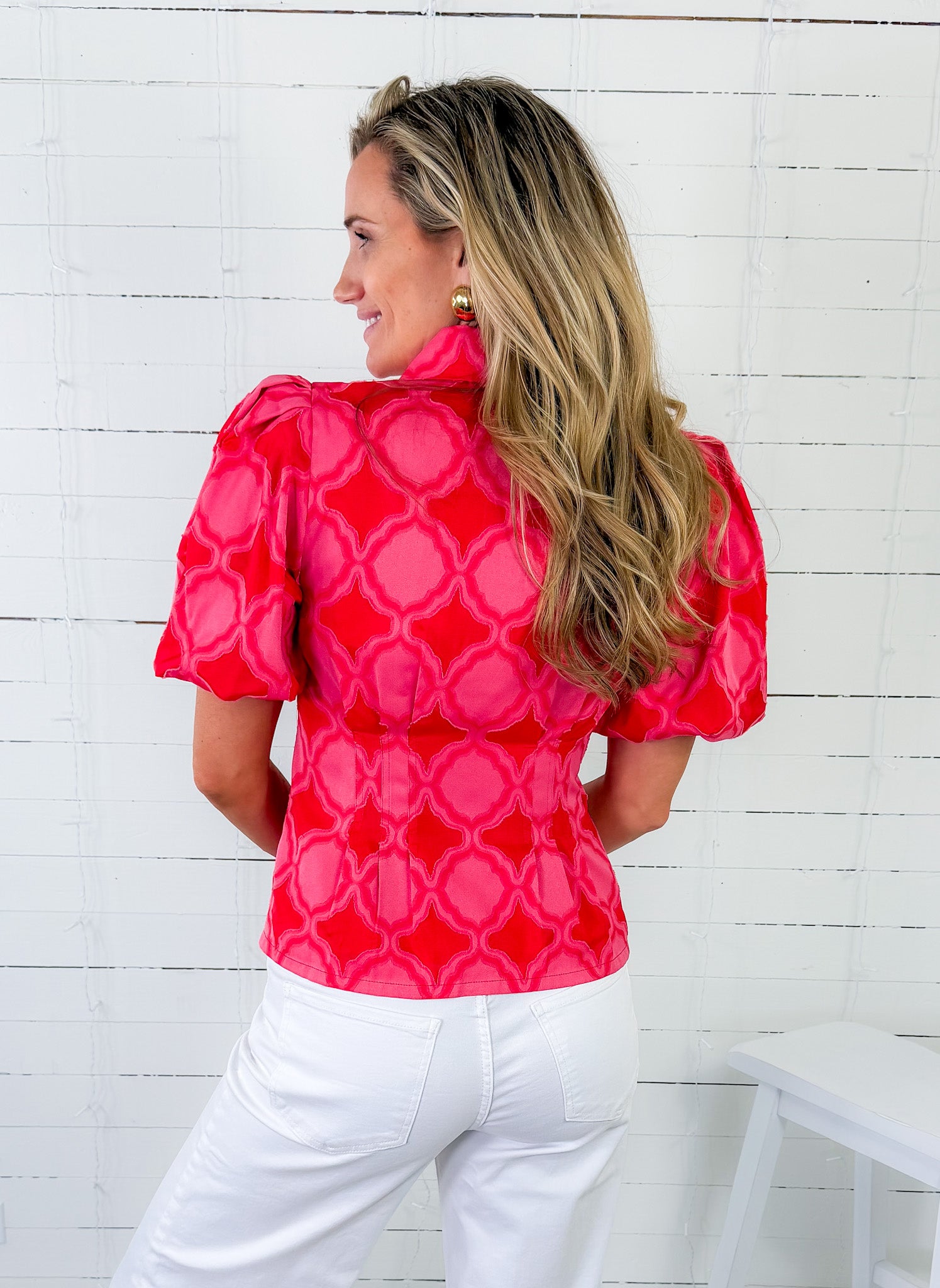 Britt Villa Jacquard Top Emily Mccarthy