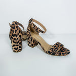 Cake Leopard Chunky Heel Sandal