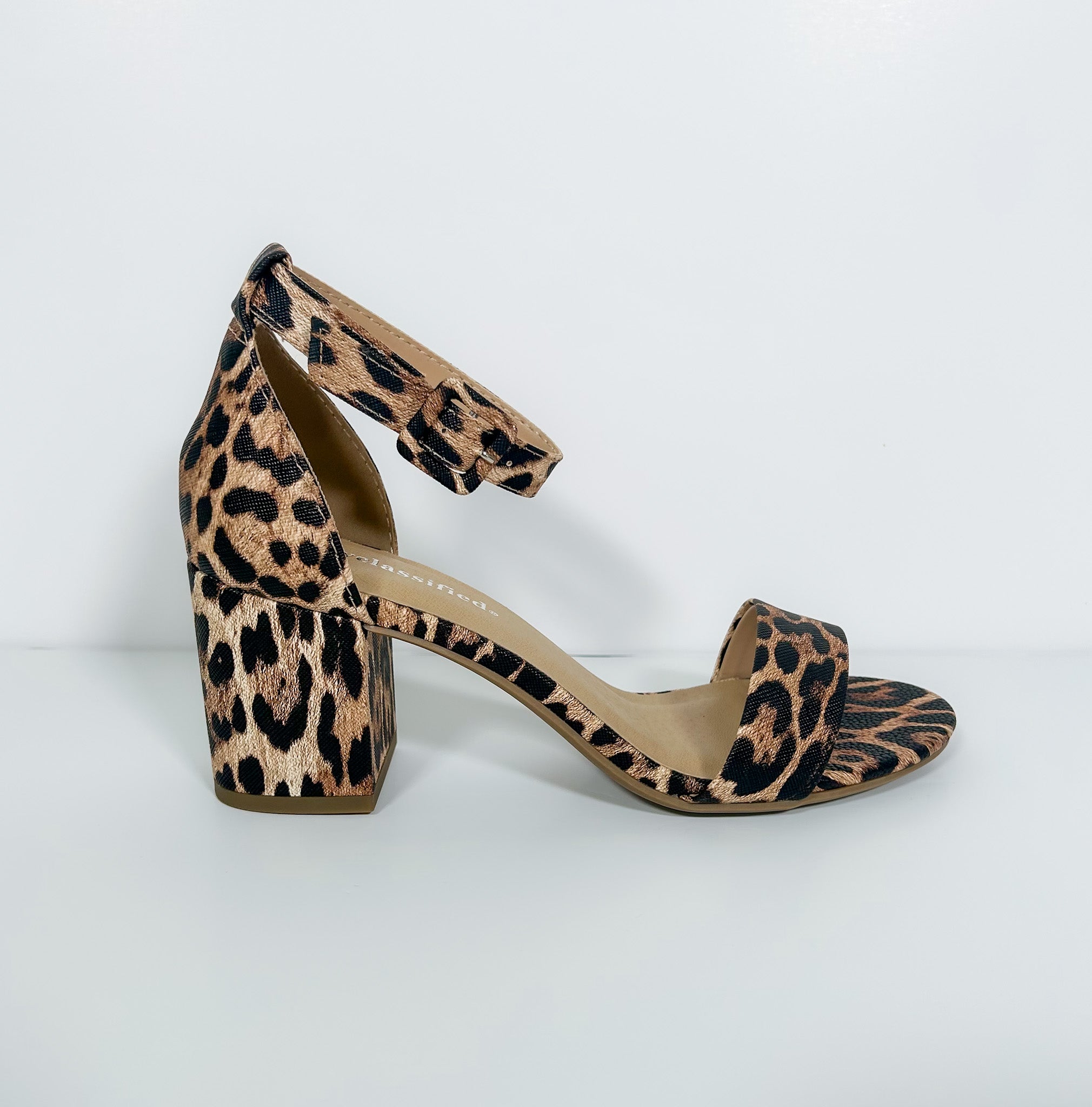 Cake Leopard Chunky Heel Sandal