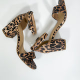 Cake Leopard Chunky Heel Sandal