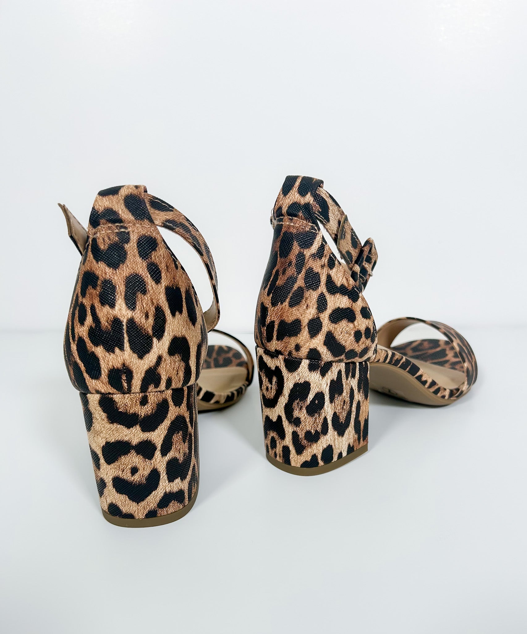 Cake Leopard Chunky Heel Sandal