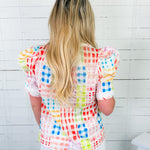 Calliope Big Top Plaid Top Entro