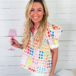 Calliope Big Top Plaid Top Entro