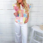 Calliope Big Top Plaid Top Entro