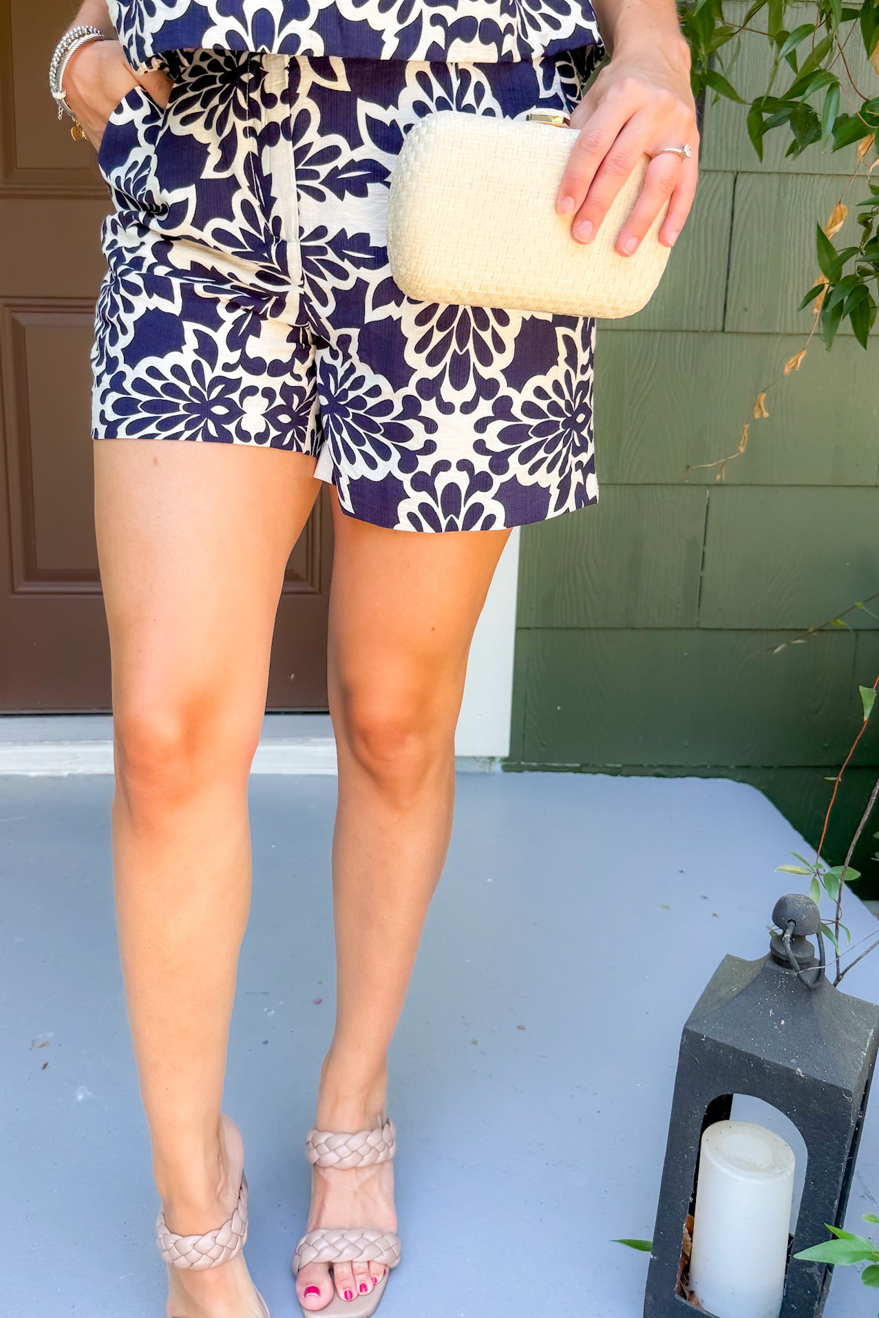 Cam Navy + Ivory Shorts