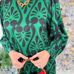 Camden Emerald + Black Mini Dress