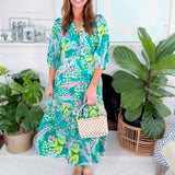 Cameron Aloha Green Maxi Dress Mary Square