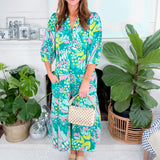 Cameron Aloha Green Maxi Dress Mary Square