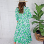 Cameron Daisy Chain Green Maxi Dress Mary Square