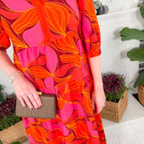 Cameron Fire Glow Over Midi Dress Mary Square