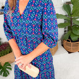 Cameron Navy Take Two Midi Dress Mary Square