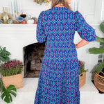 Cameron Navy Take Two Midi Dress Mary Square