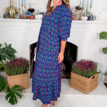 Cameron Navy Take Two Midi Dress Mary Square