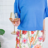 Camille Cream Floral Slip Dress Briton Court