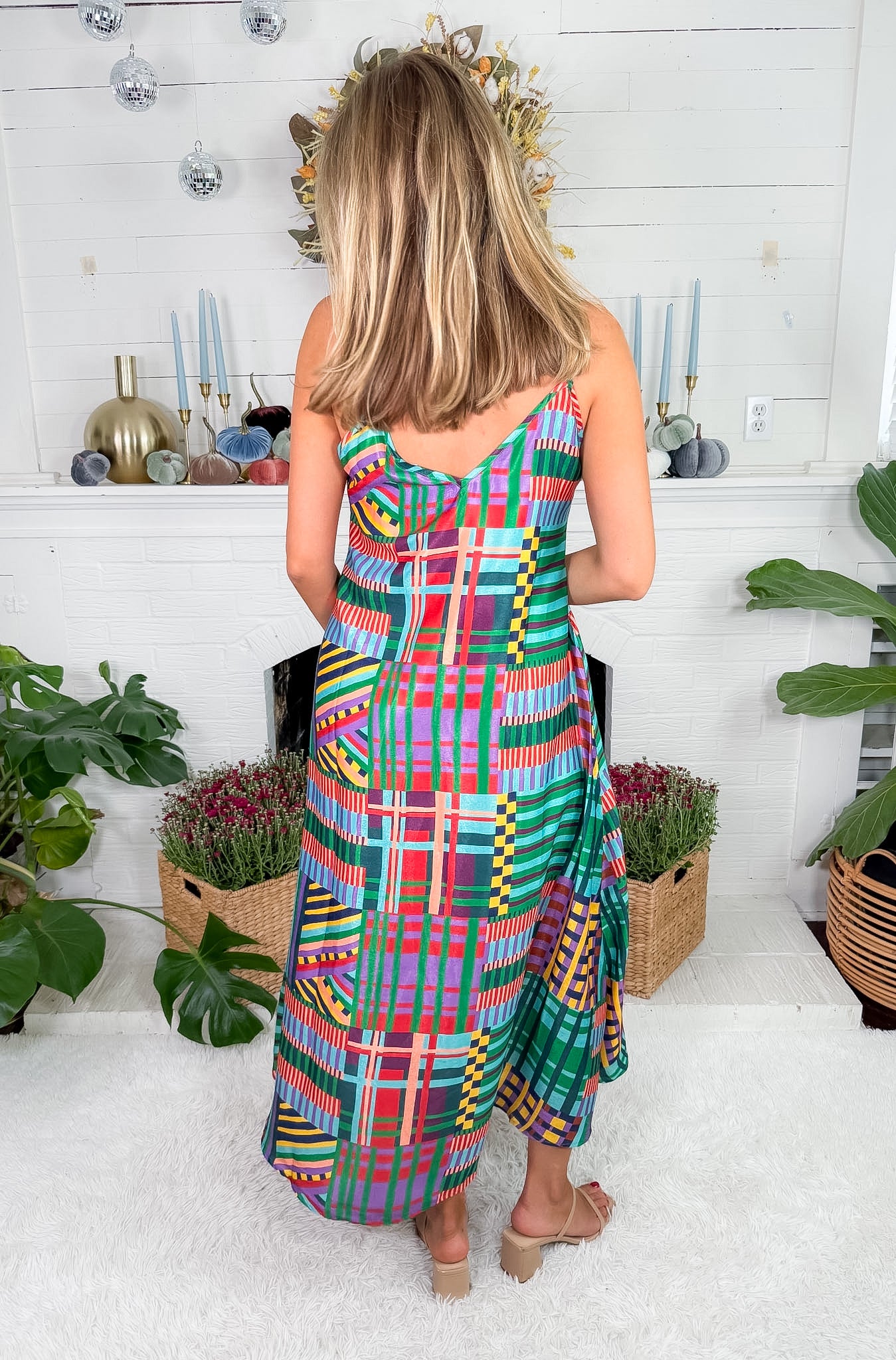 Camille Jade Green Slip Dress Briton Court
