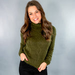 Camp Olive Fuzzy Sweater Molly Bracken