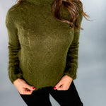 Camp Olive Fuzzy Sweater Molly Bracken