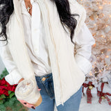 Campany Ivory Puffer Vest Jodifl