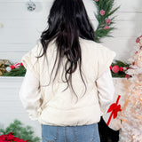 Campany Ivory Puffer Vest Jodifl