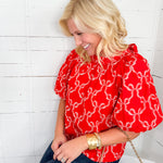 Campbell Behold Bow Back Top Prosperina