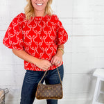 Campbell Behold Bow Back Top Prosperina