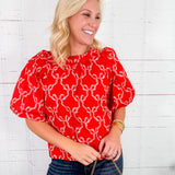 Campbell Behold Bow Back Top Prosperina