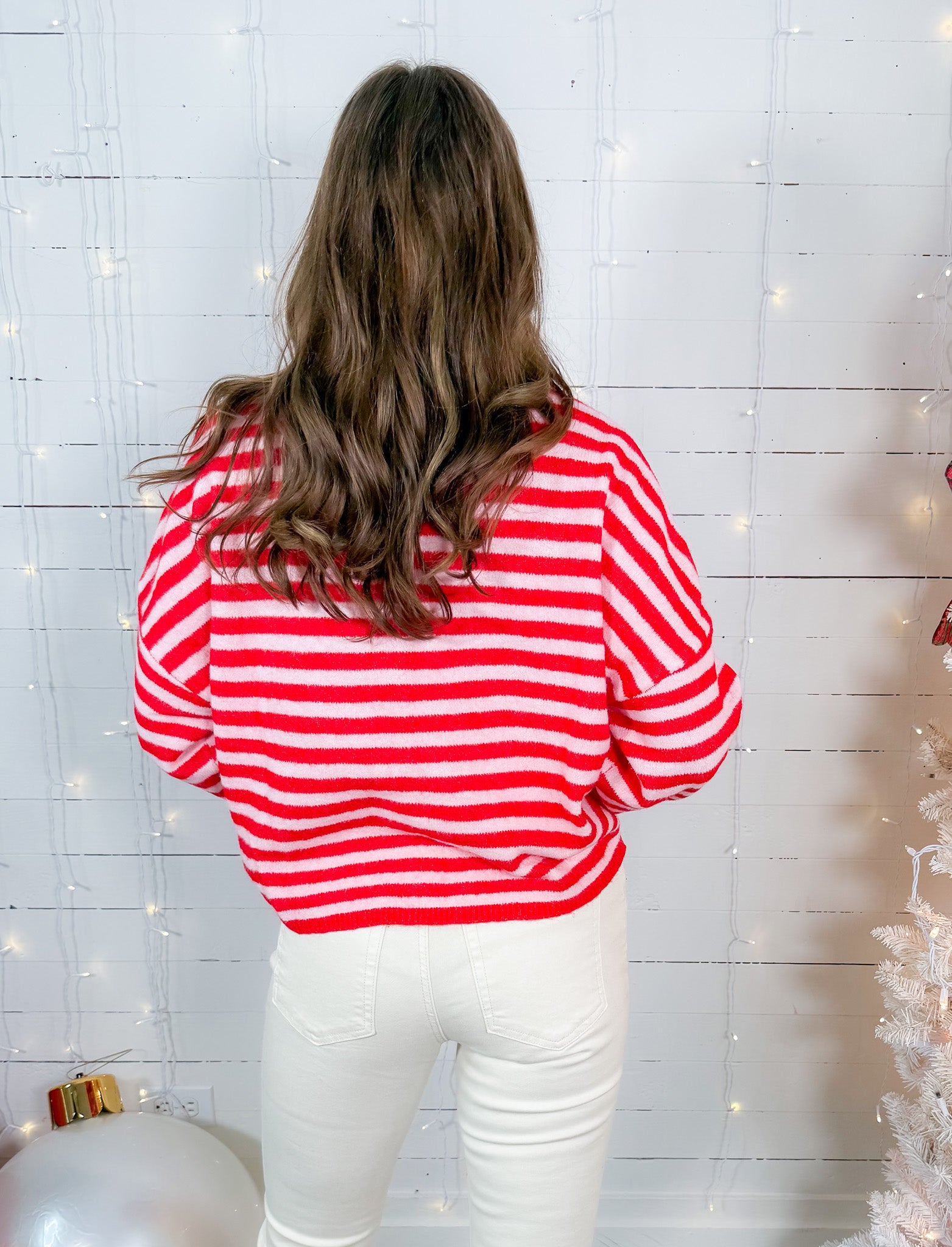 Candy Swirl Striped Cardigan Sweater Thing Between