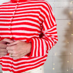 Candy Swirl Striped Cardigan Sweater Thing Between
