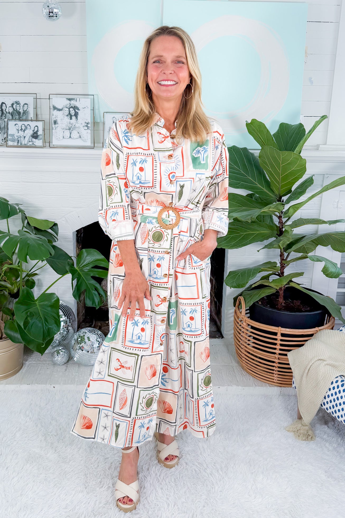 Capri Coast Shirt Dress Karlie