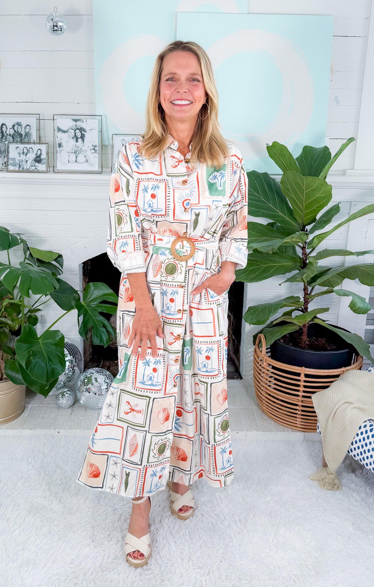 Capri Coast Shirt Dress Karlie
