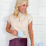 Captain Oatmeal Sleeveless Sweater PINCH