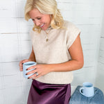 Captain Oatmeal Sleeveless Sweater PINCH