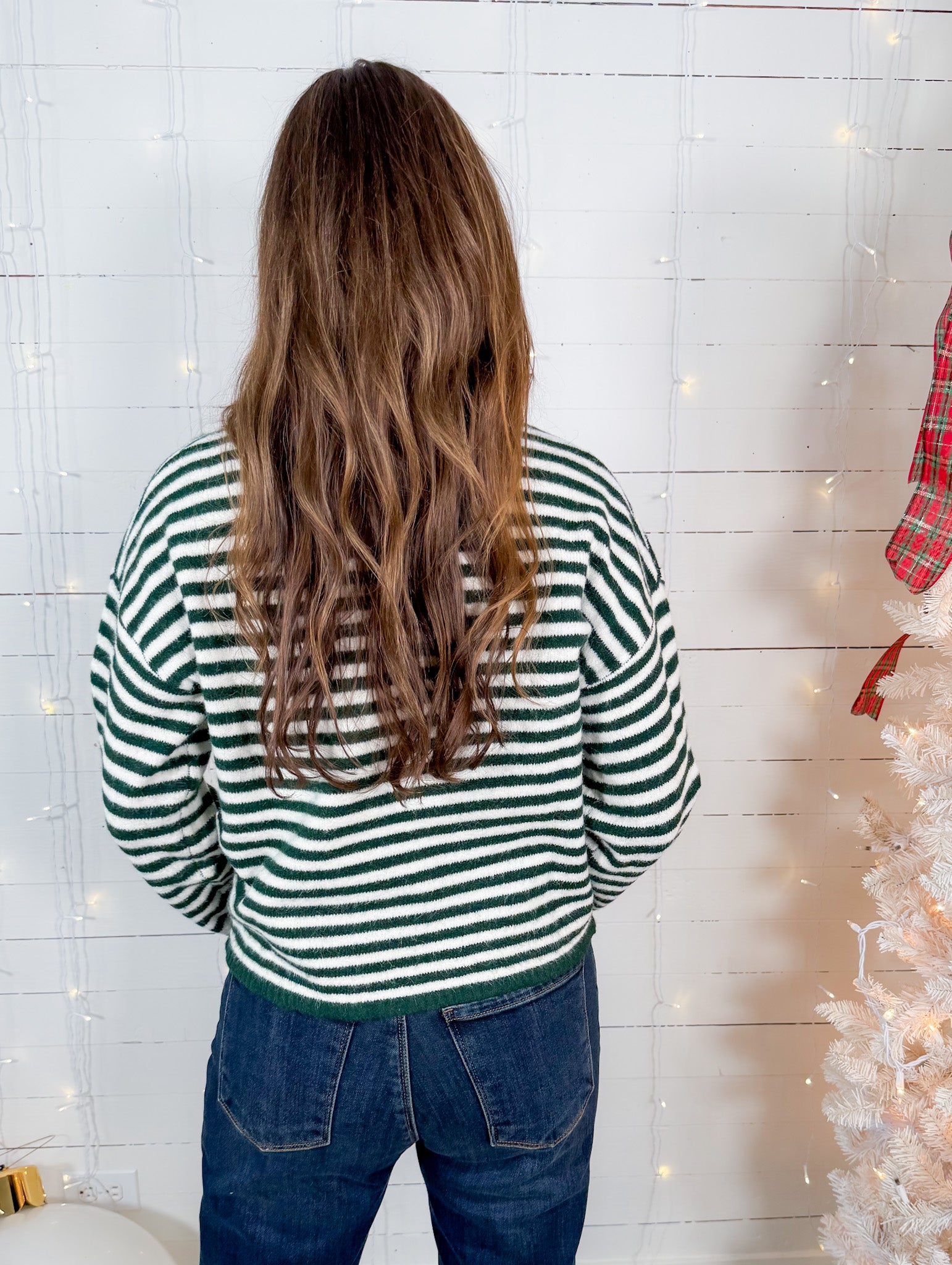 Carbondale Forest Striped Henley Sweater Things Between