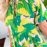 Caribbean Lime Mini Dress Entro