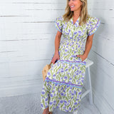 Carlisle Lilac Tiered Maxi Dress