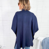 Carlisle Navy Knit Cape Molly Bracken