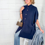 Carlisle Navy Knit Cape Molly Bracken